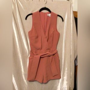 Adelyn Rae Dusty Rose Sleeveless Wrap Romper